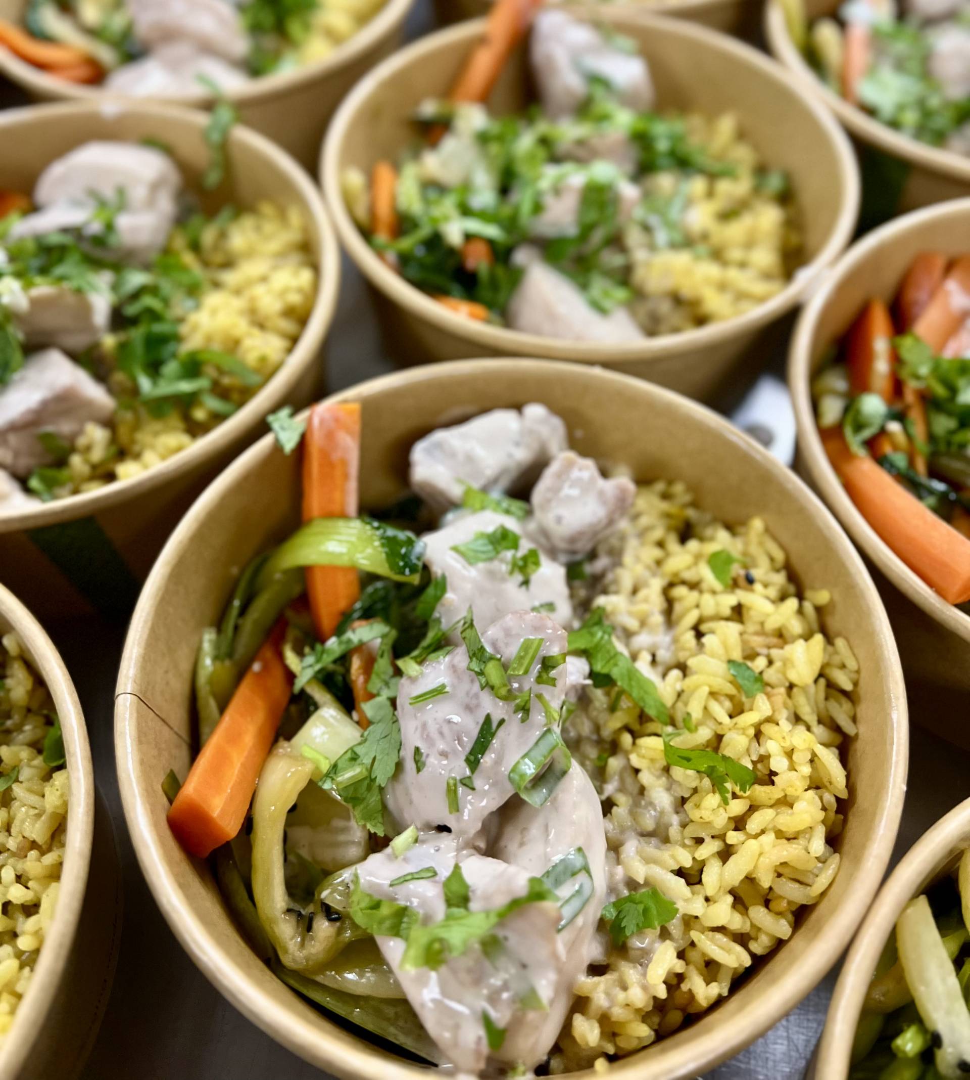 Ginger Coconut Fresh Catch with Sesame Olena Rice & Bok Choy