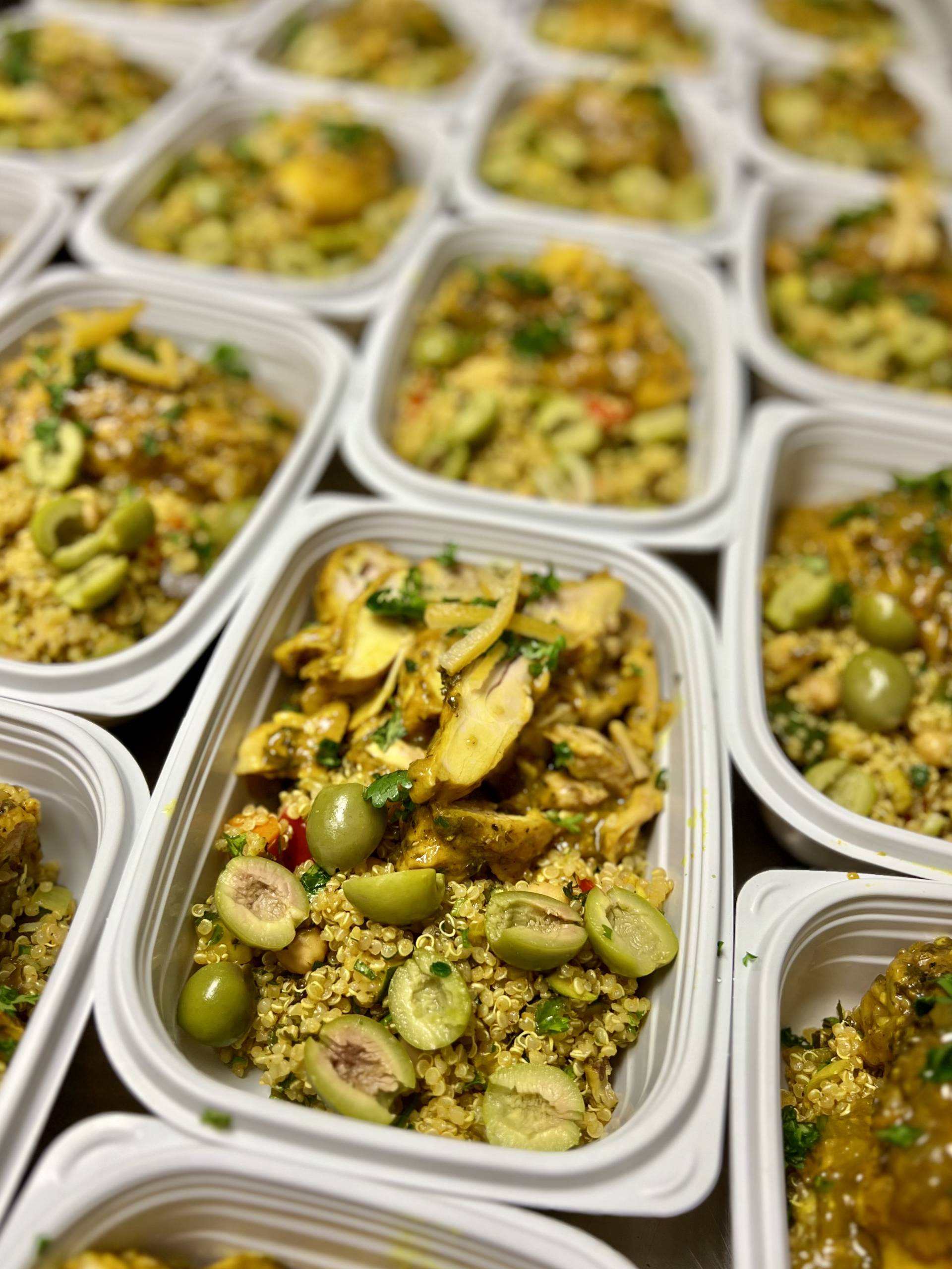 Moroccan Chicken with Preserved Lemon, Green Olives, and Vegetable Quinoa