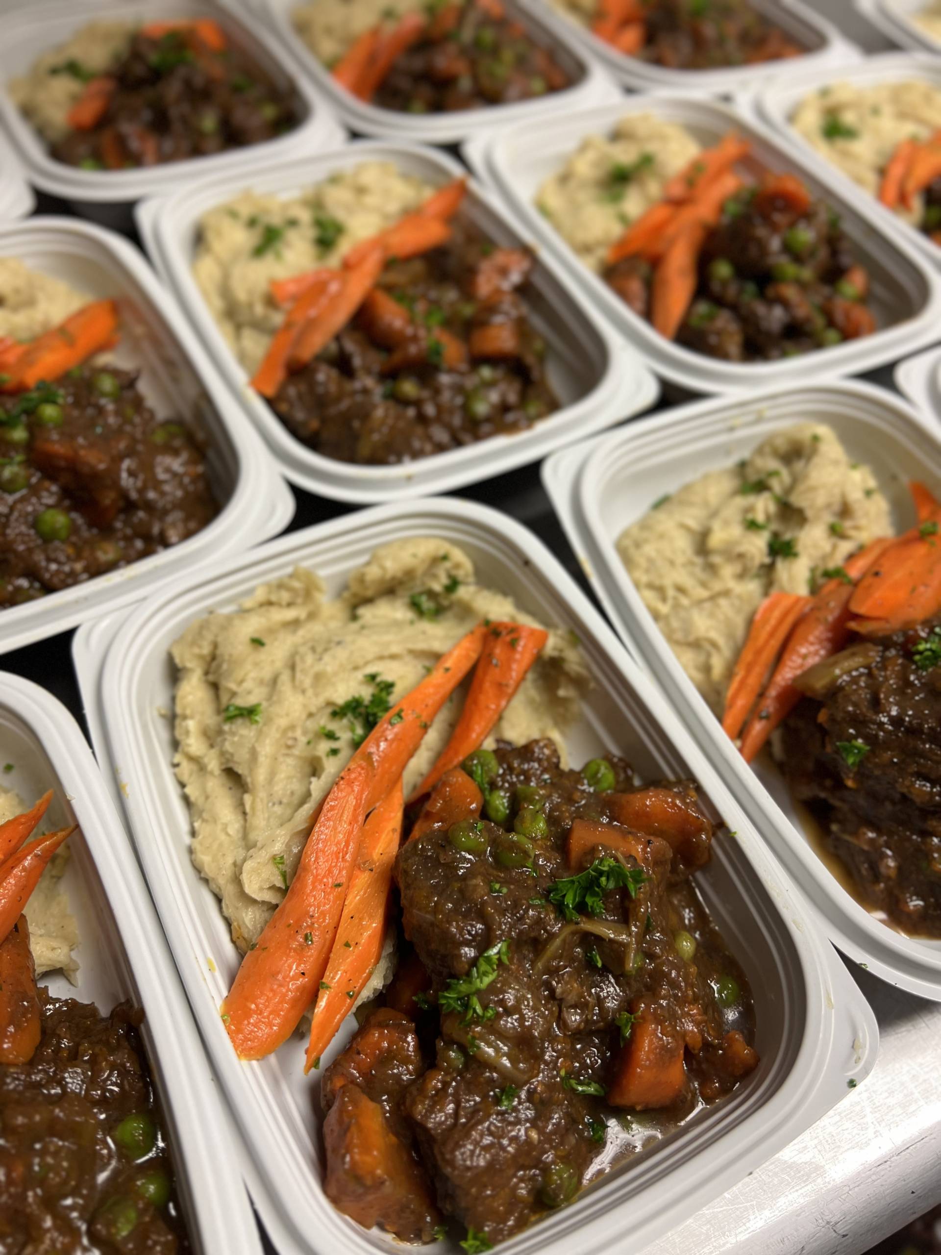 Local Grass Fed Beef Stew with Roasted Garlic Ulu Mash