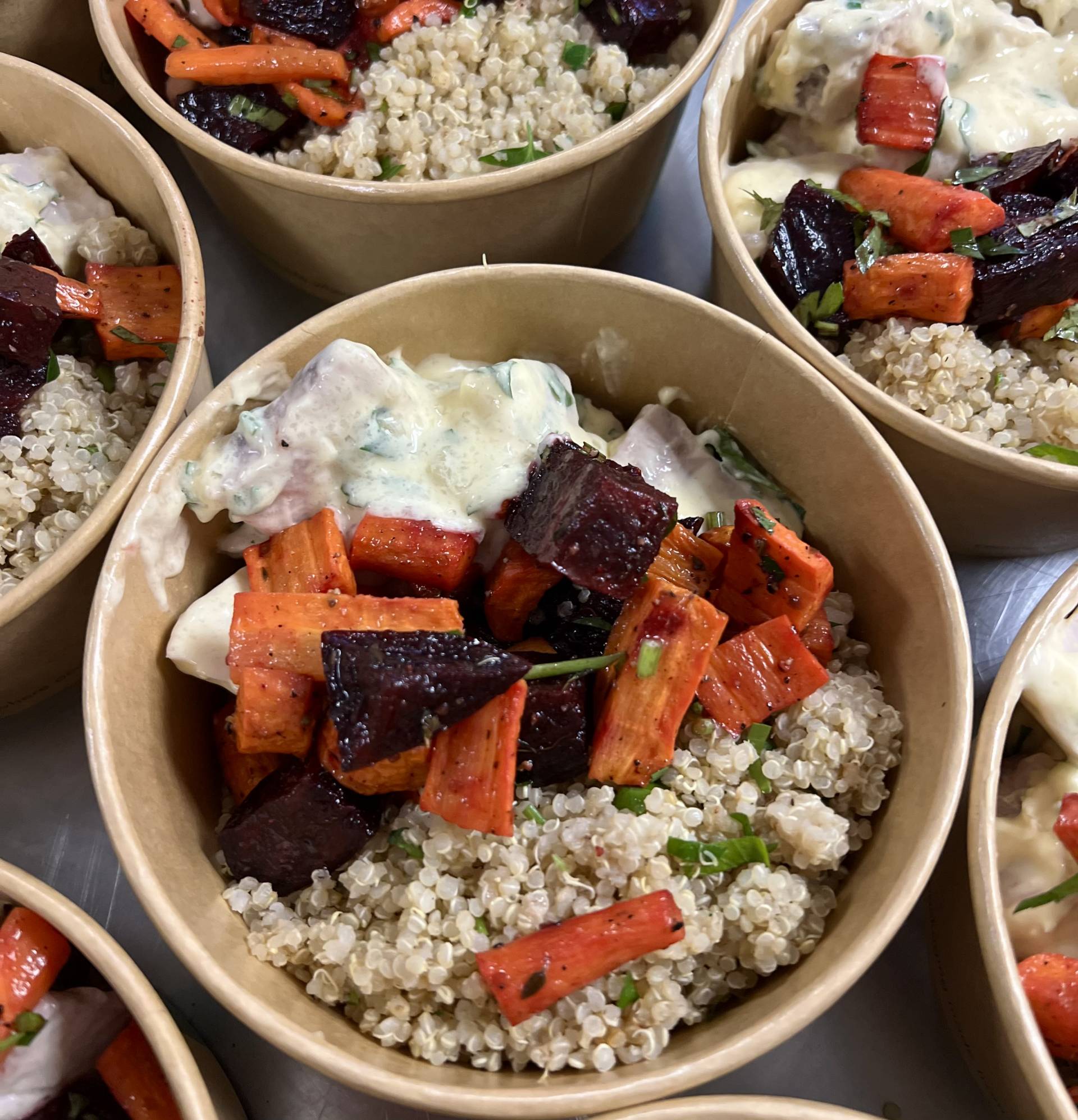 Fresh Catch in Lemon Beurre Blanc with Quinoa & Roasted Beet Medley