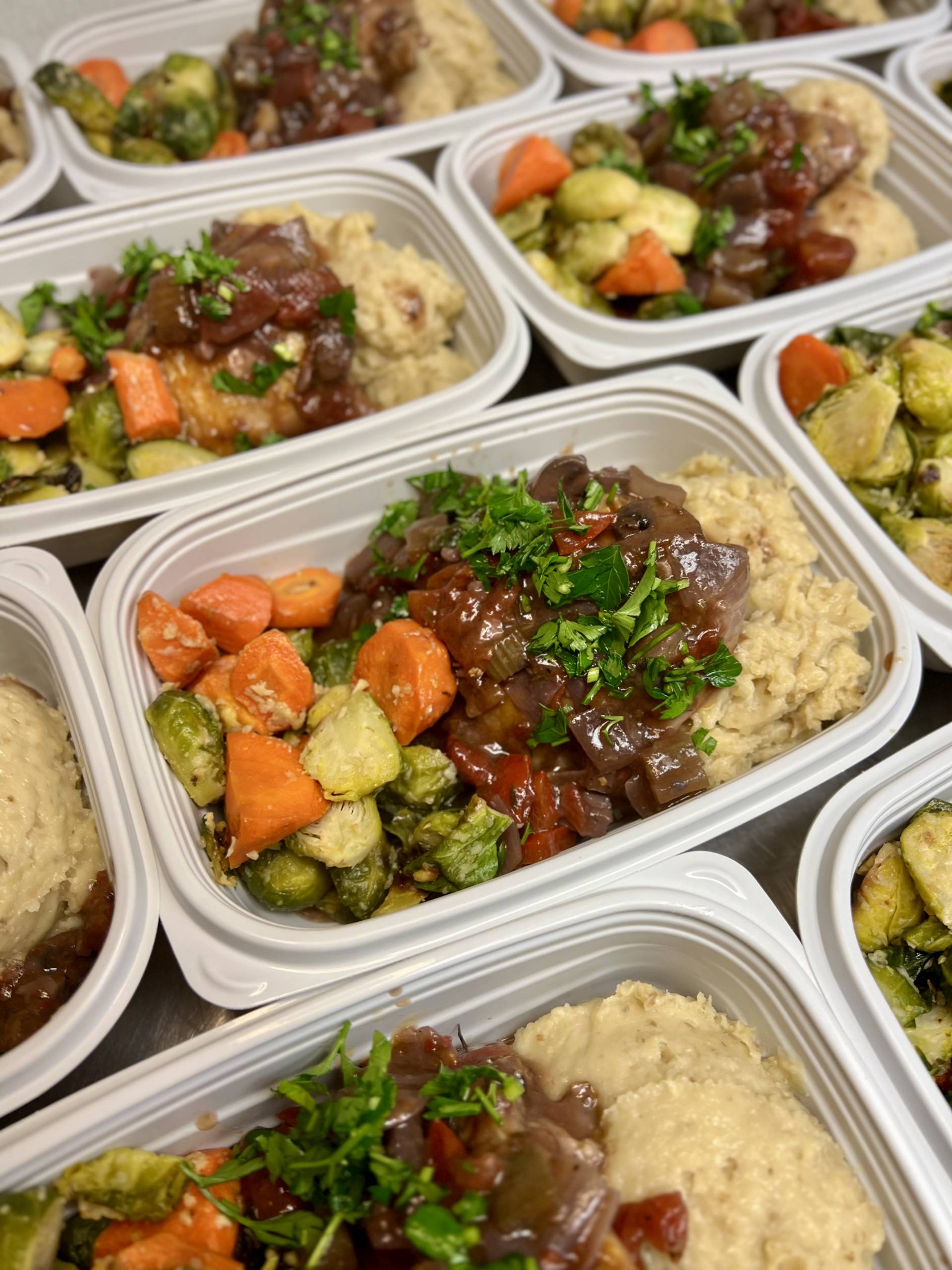 Chicken Cacciatore, Garlicky Ulu Mash, Market Veggies