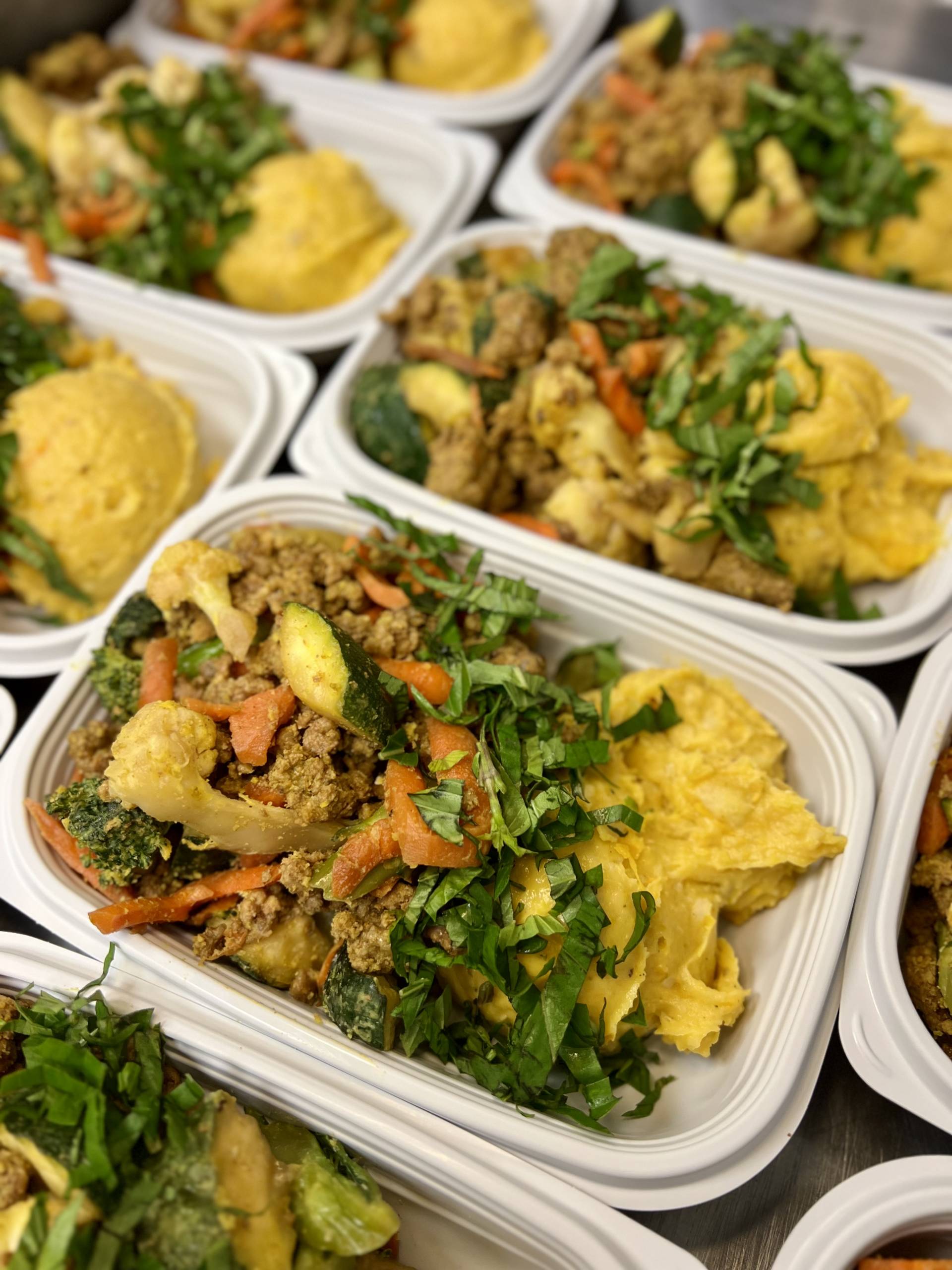 Hamakua Minced Lamb Curry w. Mixed Vegetables and Ulu Kabocha Mash