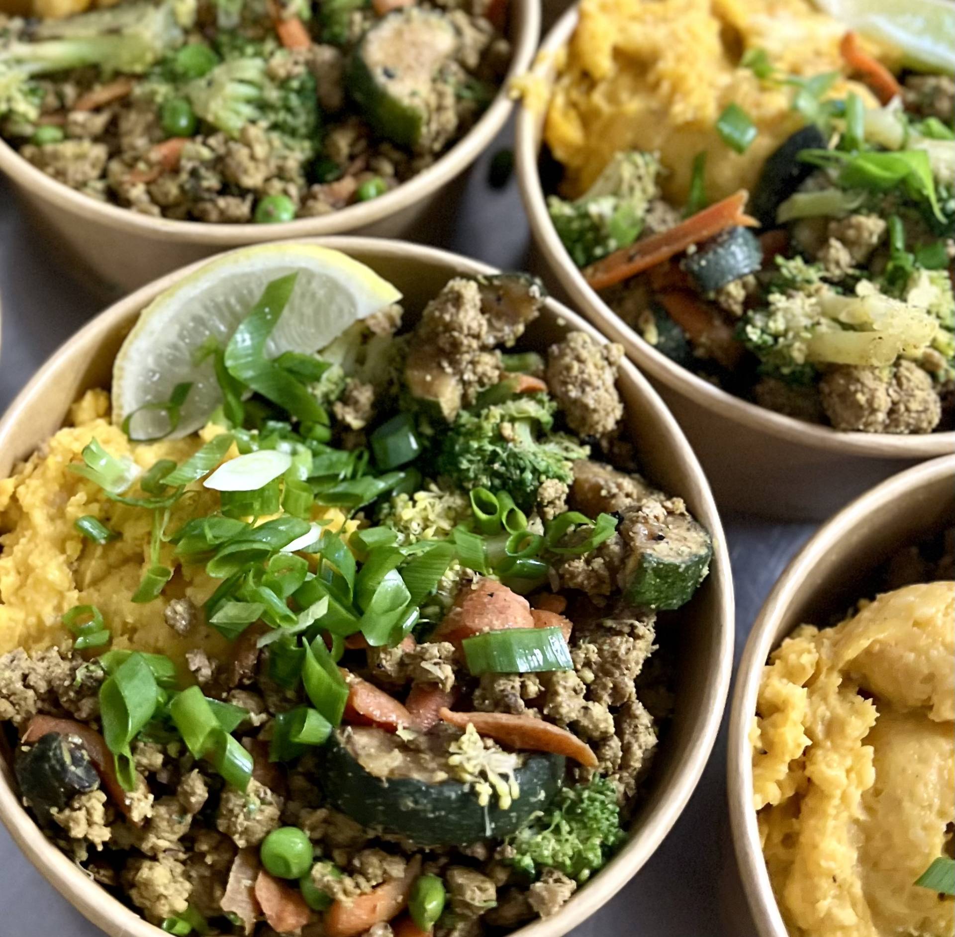 Hamakua Minced Beef Curry w. Mixed Vegetables and Ulu Kabocha Mash