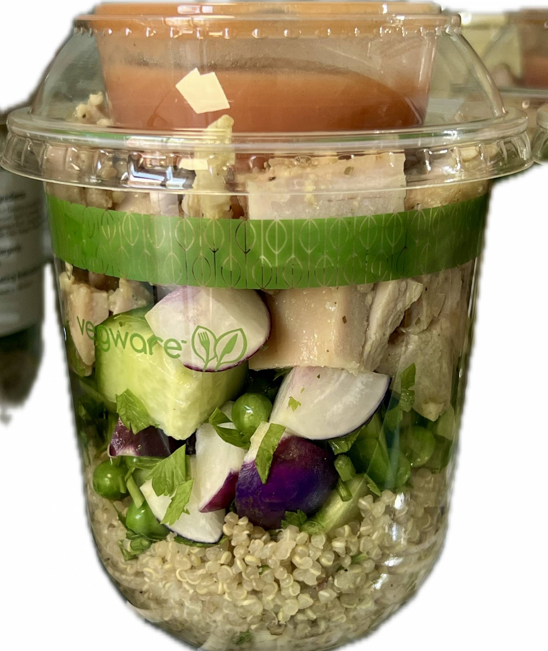 Cup Salad: Roast Chicken and Quinoa with Citrus Vinaigrette